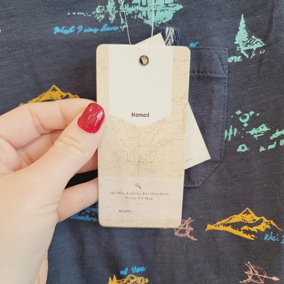 NWT Nomad Navy Blue Printed Short Sleeves Tee Toddler's Size 3T - Picture 6 of 11